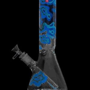 Famous Brandz ""Fabric"" Designed Glass Beaker Bong