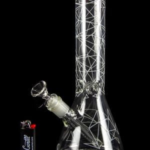 Famous Brandz Glass Beaker Ice Bong - Space