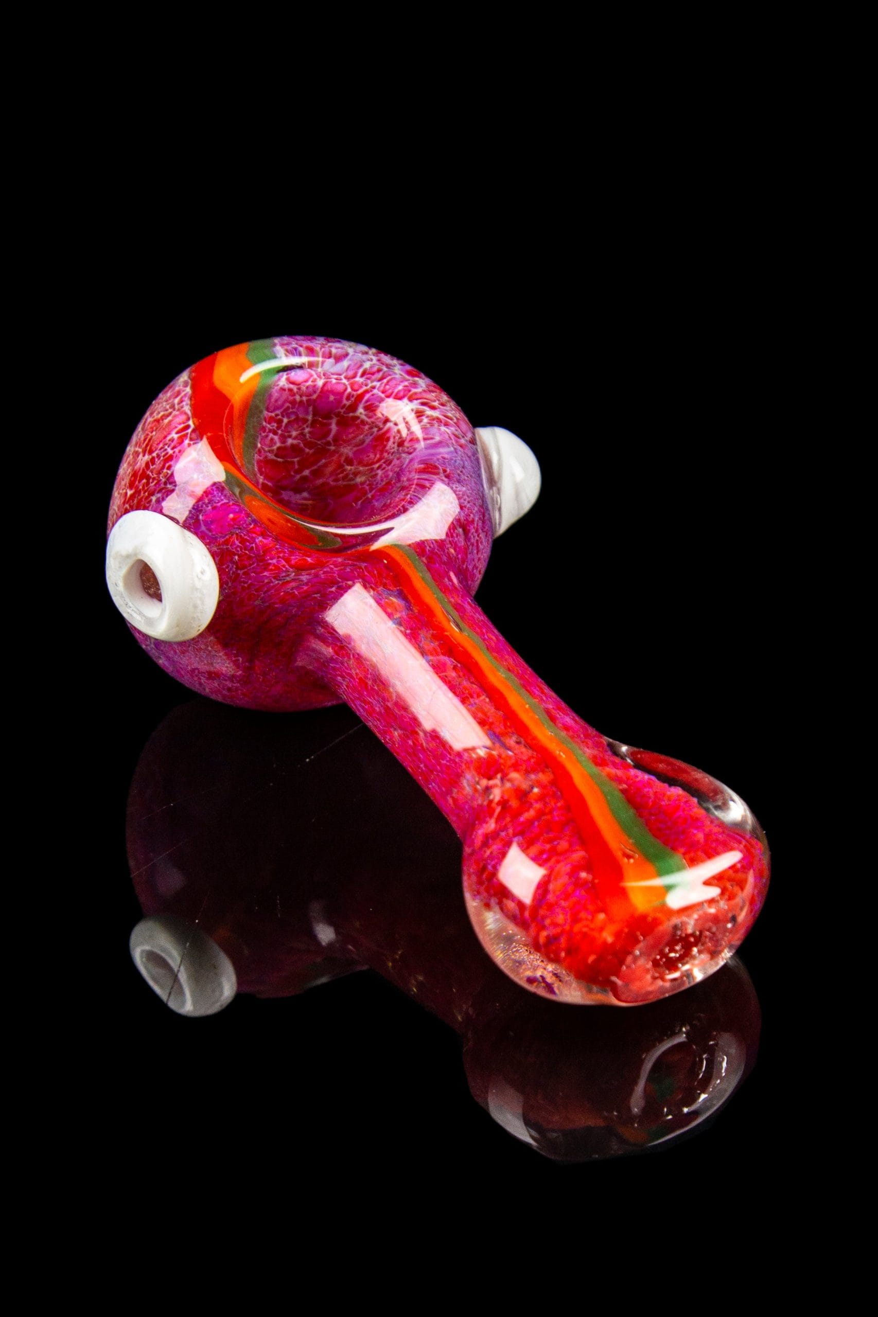 Frit Hand Pipe with Stripes