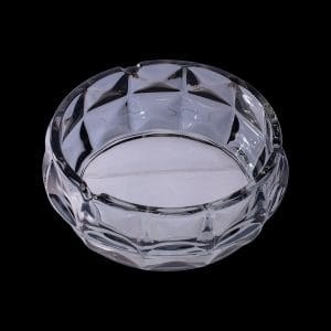 Fujima Exquisite Faceted Glass Ashtray - Clear Smoke