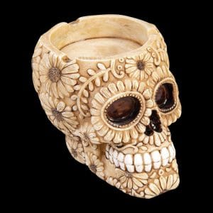 Fujima Polyresin Sugar Skull Ashtray