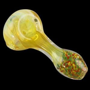 Fumed & Rasta Frit Mini Spoon Pipe