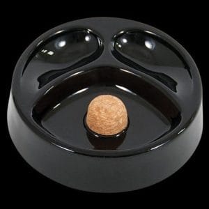 Glass Pipe Ashtray - Black