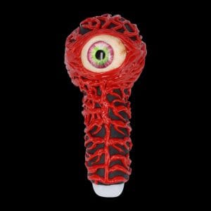 Glass Spoon Pipe with Eyeball Bowl