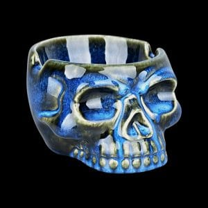 Glazed Skull Ashtray