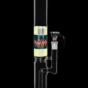 Glitch Tube Water Pipe with Horn Bowl