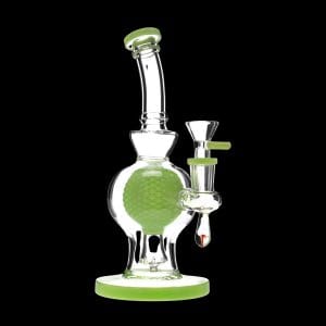 HB King Grid Globe Perc Water Pipe