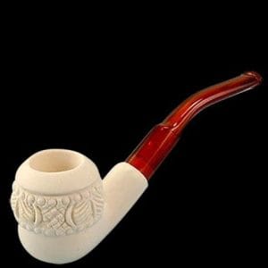Hand Carved Meerschaum Pipe - Topkapi