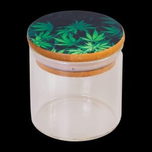 Hemp Design Glass Storage Jar - 6 Pack