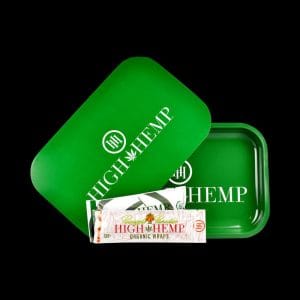 High Hemp Rolling Tray & Magnetic Lid Combo Set