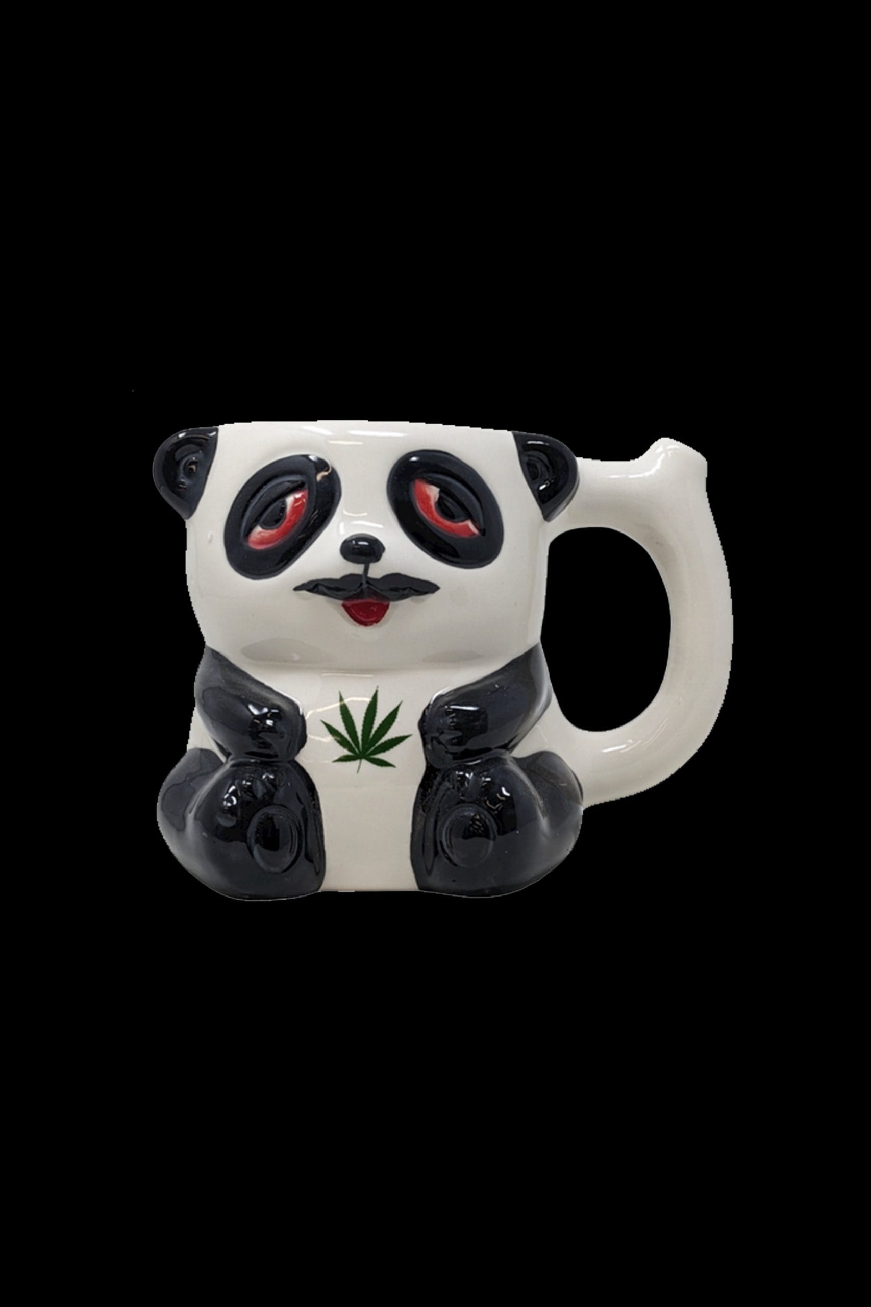 High Point Ceramic Stoned Panda Mug Pipe