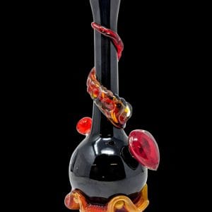 High Point Glass Ripple Surface Heart Water Pipe