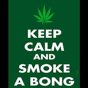 Keep Calm and Smoke a Bong Sticker