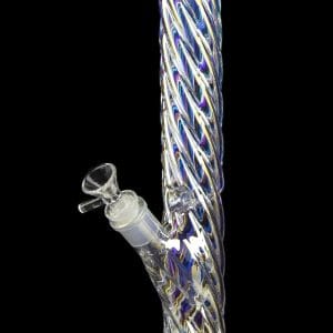 KindVibez Iridescent Swirl Glass Water Pipe - Angelic Multipak