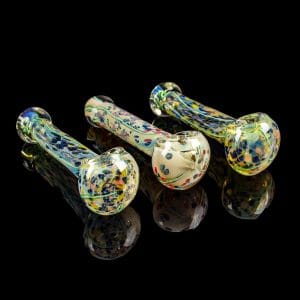 Lily Pad Marble Fumed Hand Pipe