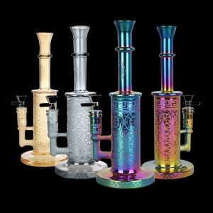 Majestic Mandala Electroplated Water Pipe