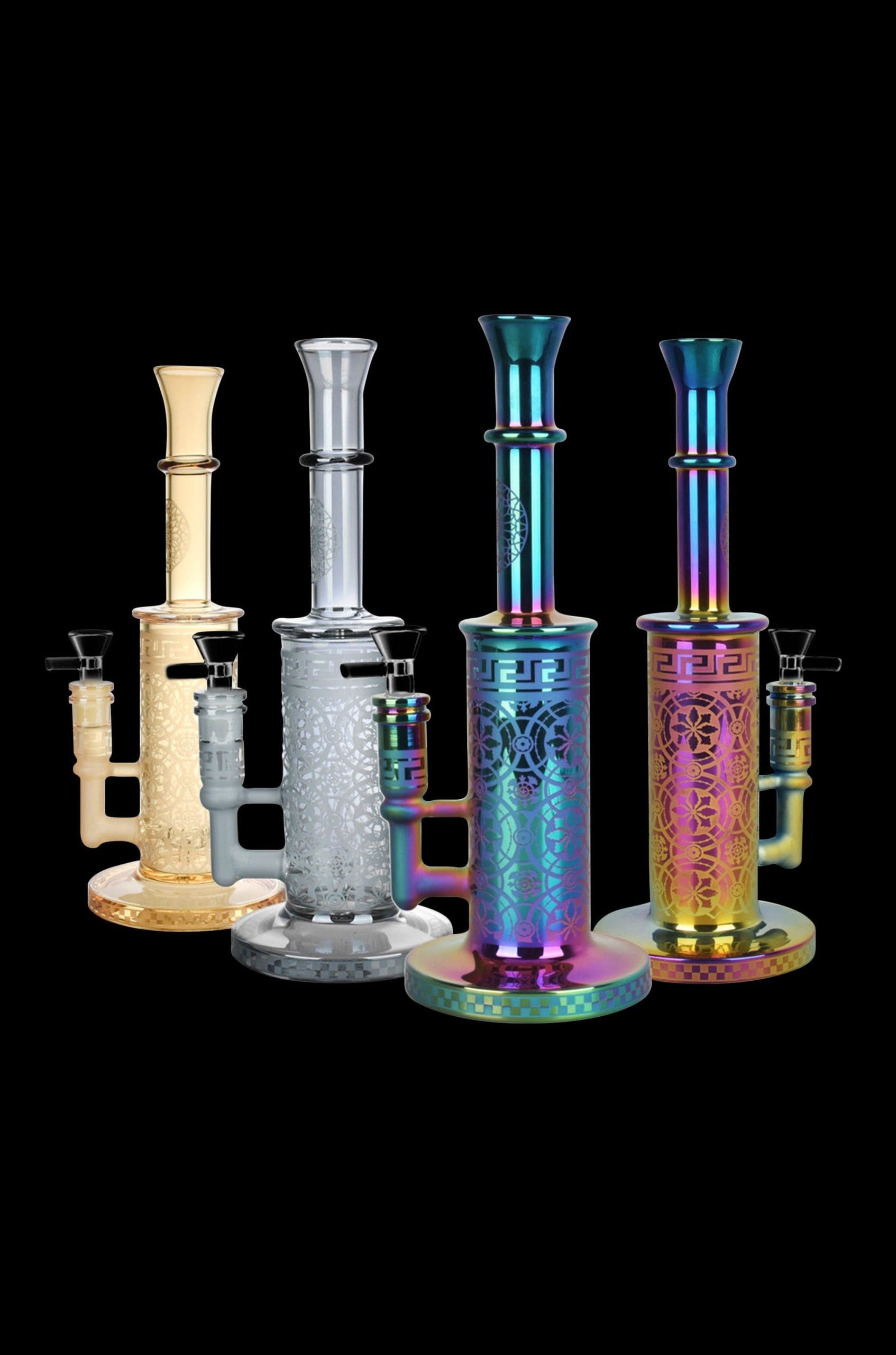 Majestic Mandala Electroplated Water Pipe