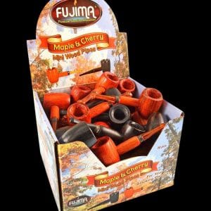 Maple & Cherry Mini Wood Pipe - 36 Pack