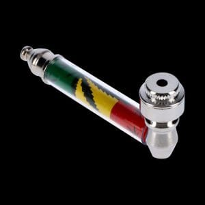 Metal Hand Pipe with 420 Themed Design