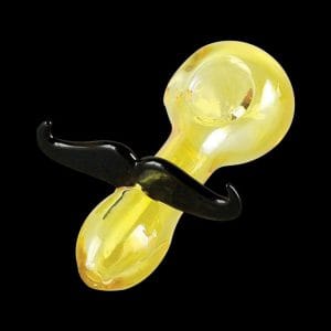 Mustache Glass Spoon Pipe