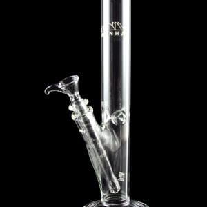 Piranha Glass Straight Tube Bong with Bowl & Banger