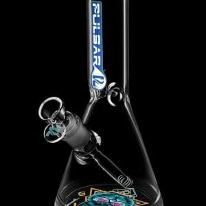 Pulsar Bottoms Up Sacred Cat Geometry Water Pipe
