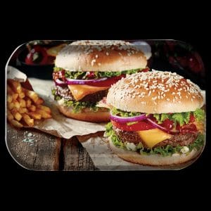 Pulsar ""Burger World"" Large Metal Rolling Tray