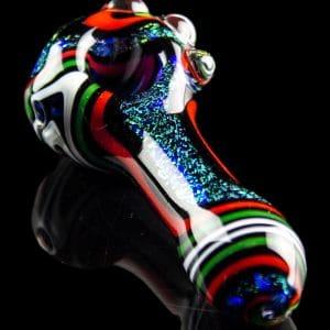 Pulsar Dichro Swirl Spoon Pipe - Outer Space