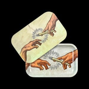 Pulsar Glow Metal Rolling Tray with Lid - Creation of Passage