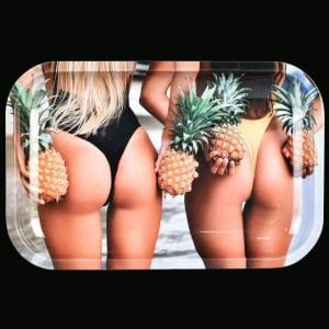 Pulsar Metal Rolling Tray Pineapple Bums