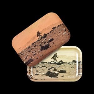 Pulsar Metal Rolling Tray with 3D Lid - Bigfoot on Mars
