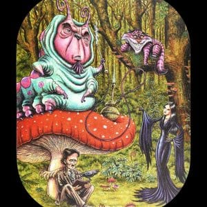 Pulsar Mini Magnetic Rolling Tray Lid - Malice in Wonderland