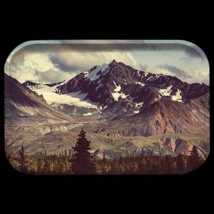 Pulsar Snowy Peaks Metal Rolling Tray