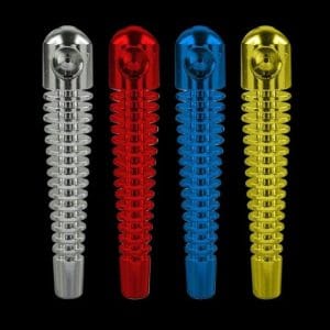Ribbed Skeleton Aluminum Hand Pipe