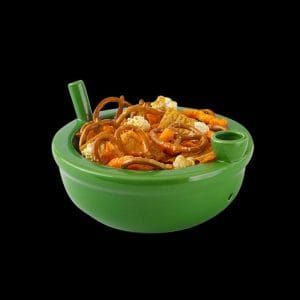 Roast And Toast Green Ceramic Munchies Bowl Pipe