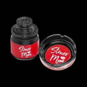 Roast & Toast Ashtray and Stash Jar Set - Red Stoner Mom