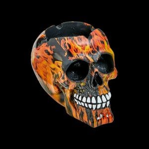Roast & Toast Flame Skull Ashtray