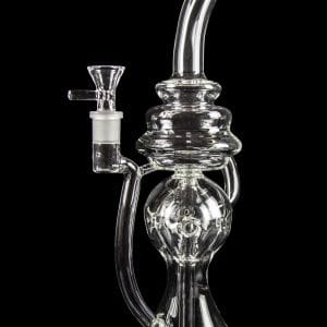 Scientific Glass Twisted Recycler Bong