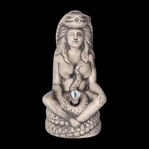 Serpent Goddess Ceramic Bong