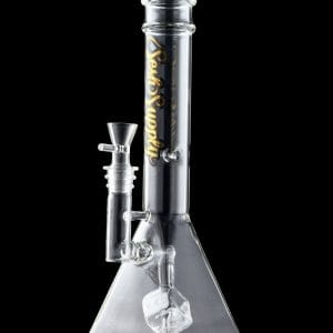 Sesh Supply ""Hercules"" Cube Perc Pyramid Beaker Bong