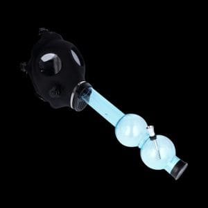 Silicone Gas Mask Bong - Double Bubble Tube
