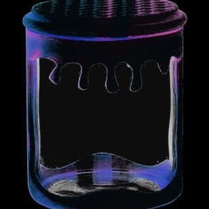 Silicone Wrapped Glass Storage Jar