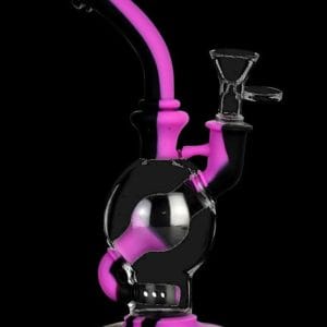 Silicone & Glass Dual Chamber Water Pipe
