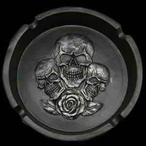 Skulls with Rose Ashtray