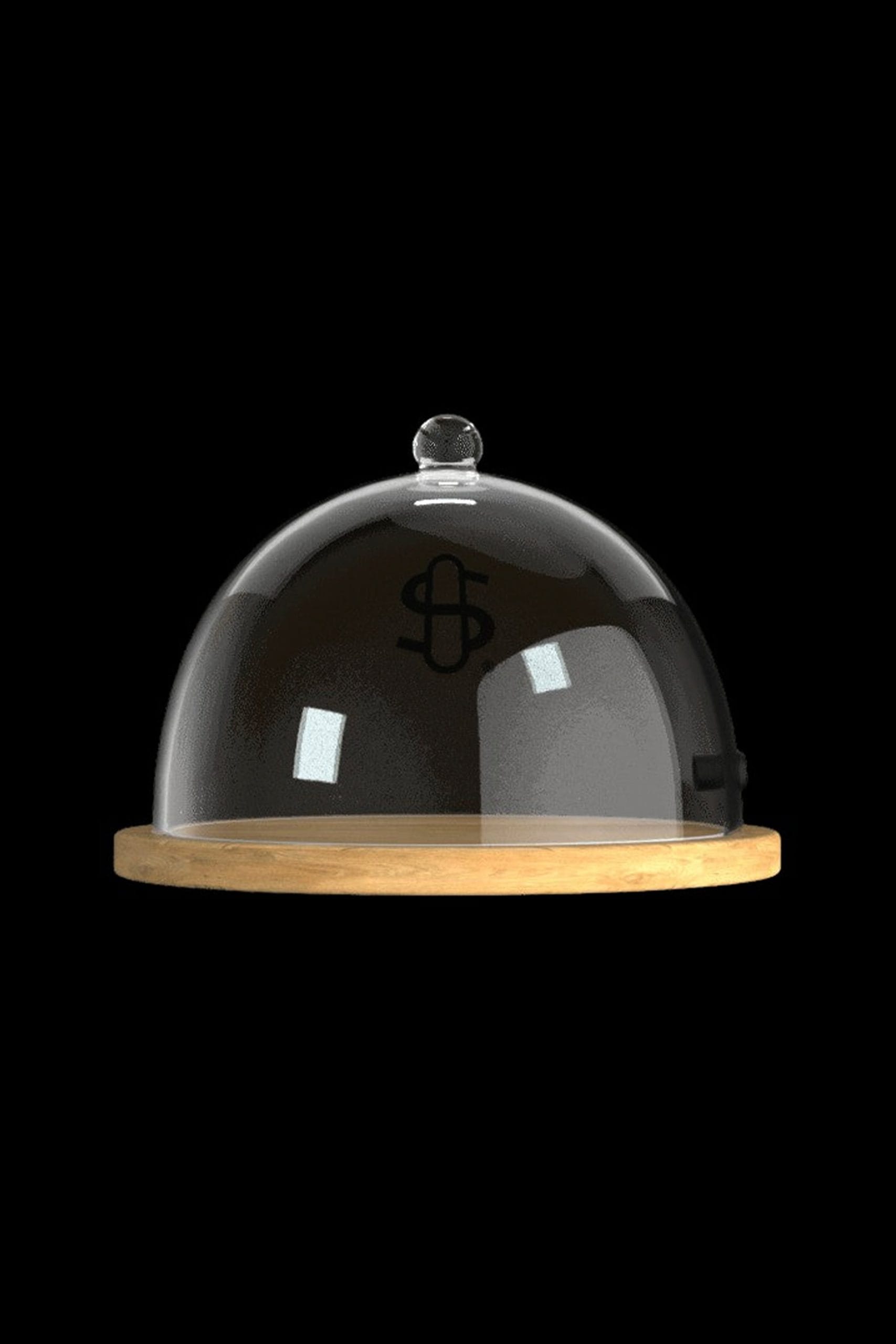 Stndenglass Tray Cloche