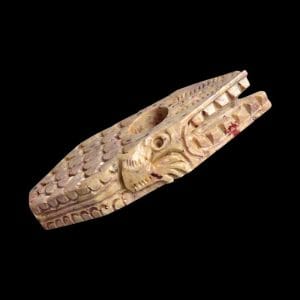 Stone Alligator Carved Pipe