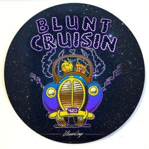 Stonerdays Round Dab Mats - Blunt Cruisin