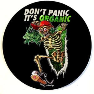 Stonerdays Round Dab Mats - Dont Panic