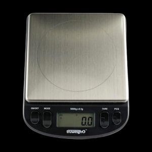 Truweigh Intrepid Series Black Compact Bench Scale with Bowl