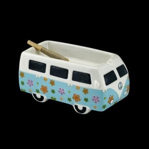 Vintage Hippie Bus Ceramic Ashtray